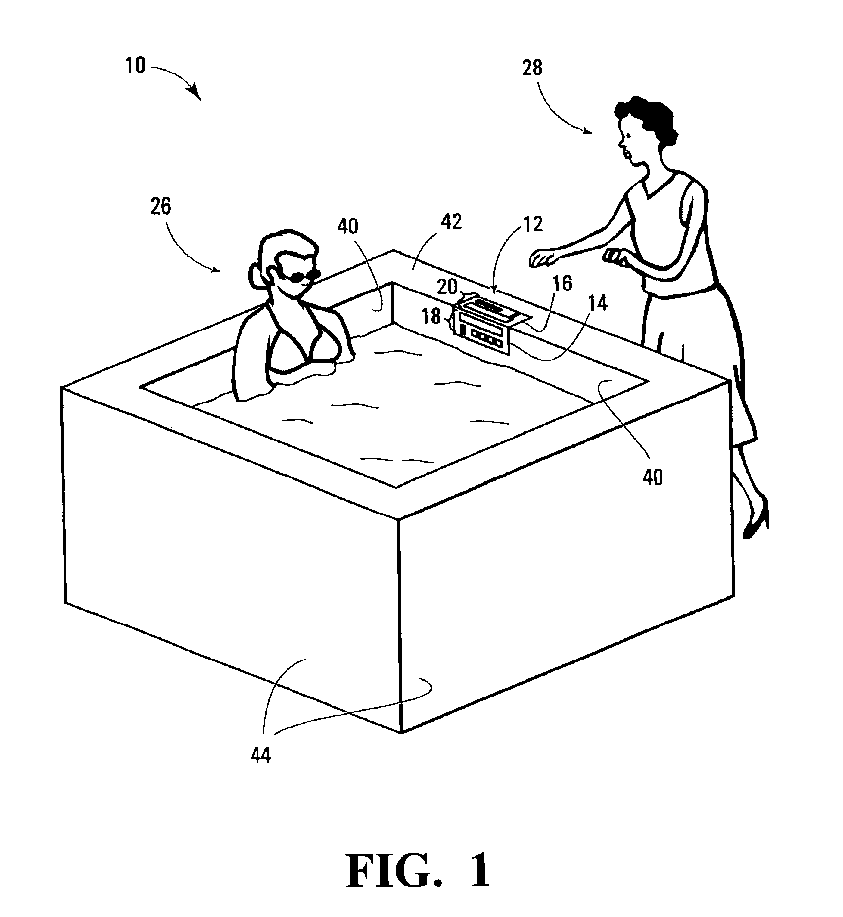 Control panel and control system for a spa