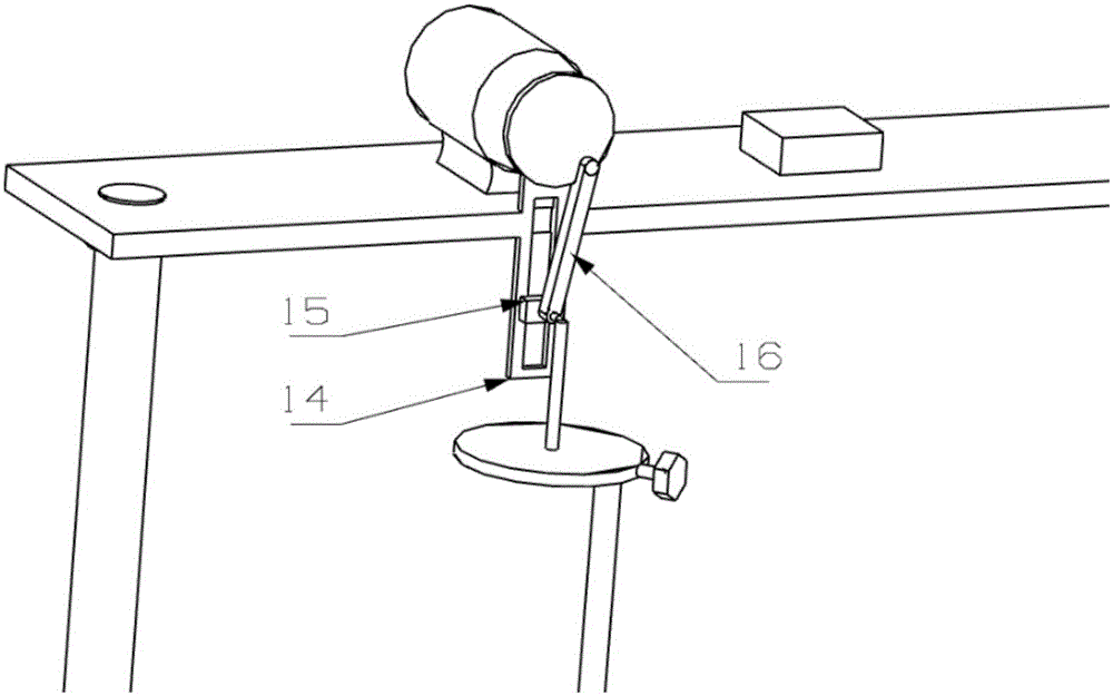 Device for electromechanically controlling vertical moving of moxa stick