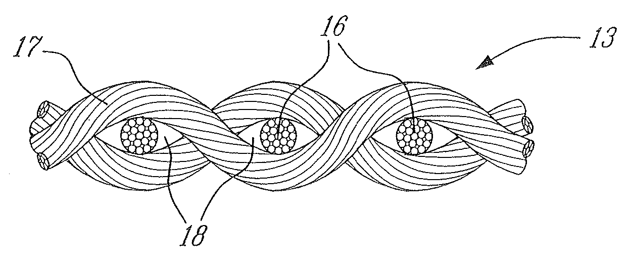 Process for producing lightweight thermoplastic composite products in a continuous manner