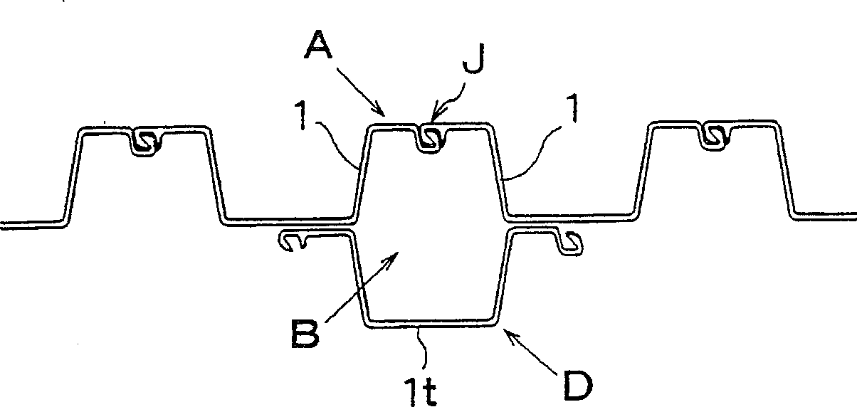 Steel wall and the manufacture method thereof