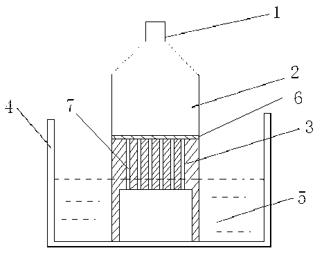 Method for growing terbium-aluminum garnet crystal by using guide die pulling method