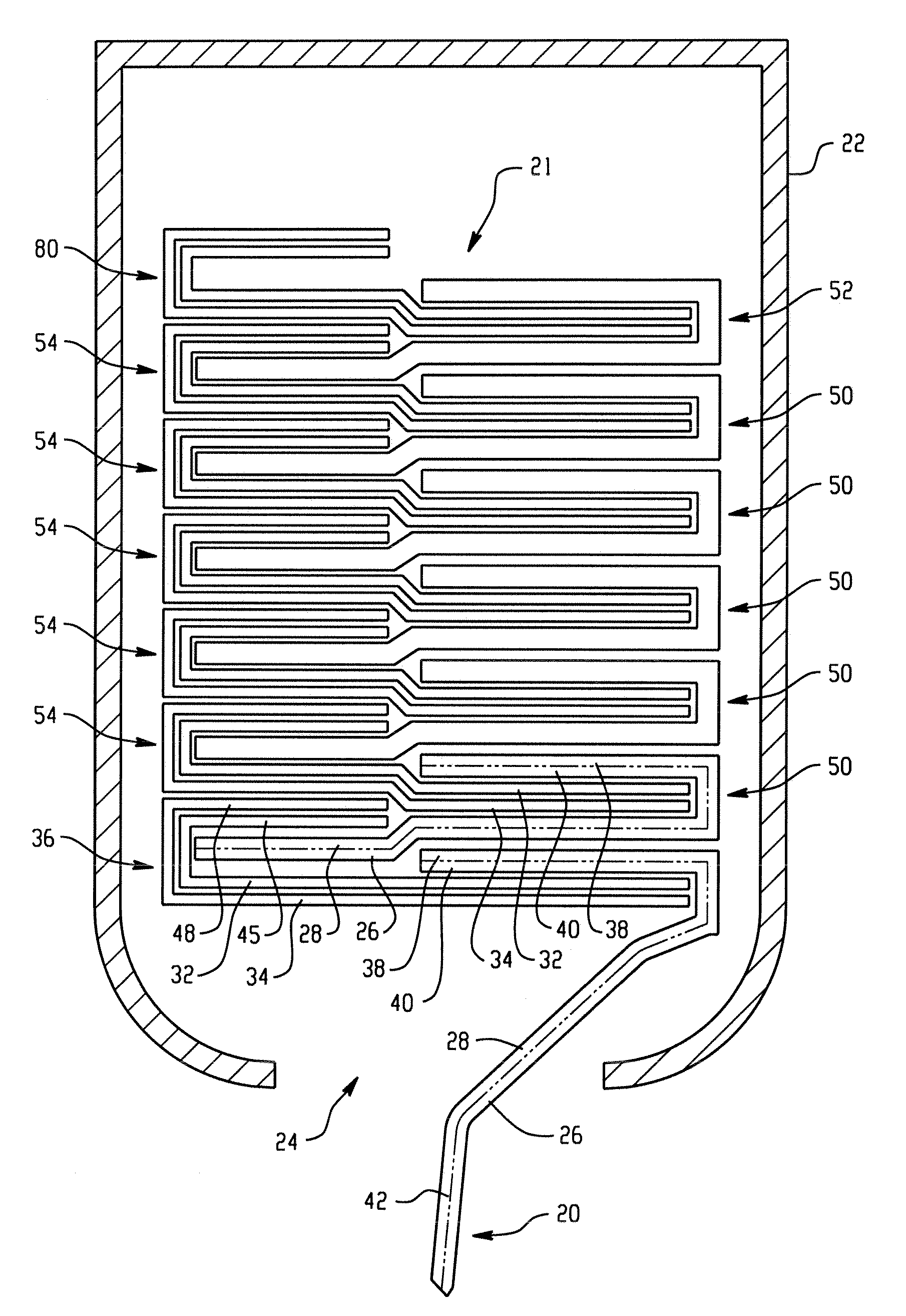 Folded sheet material and array of folded sheet materials