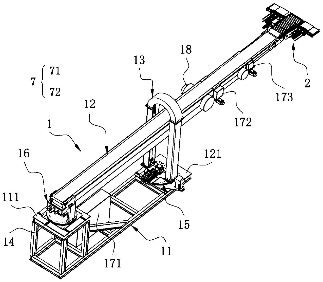 Stacking equipment for loading