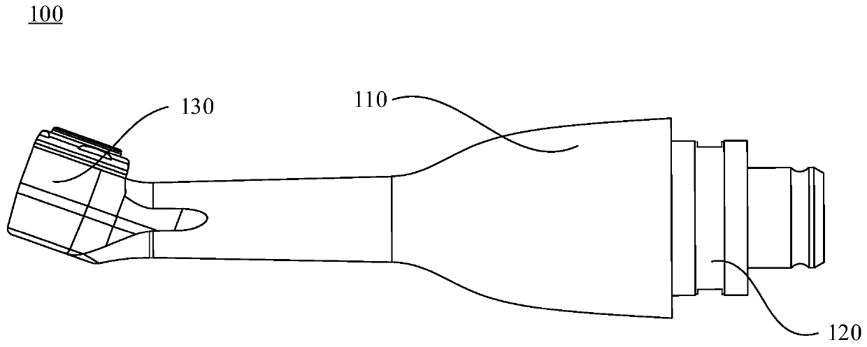 Dental contra-angle handpiece and root canal therapeutic instrument