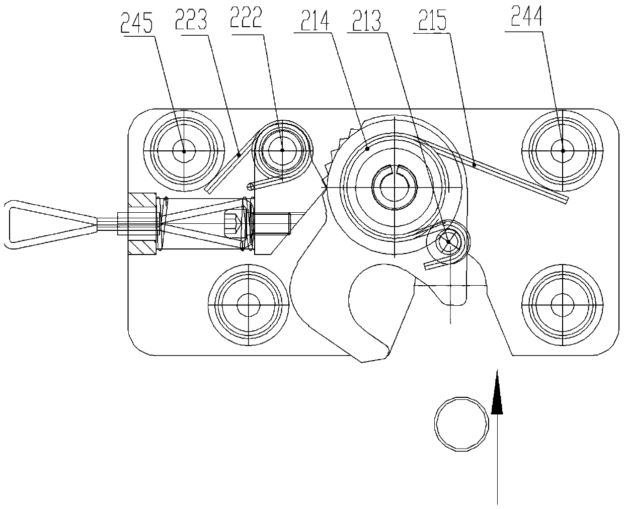 Locking device of power battery pack