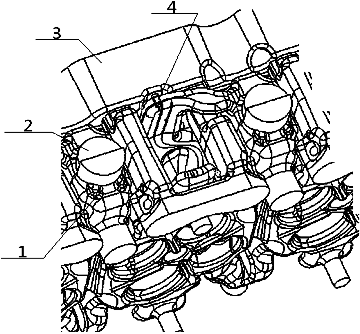 Positioning chaplet for casting, application process thereof and combined core