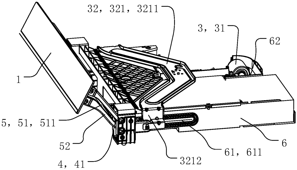 Operation panel push-and-pull mechanism and baking electric appliance