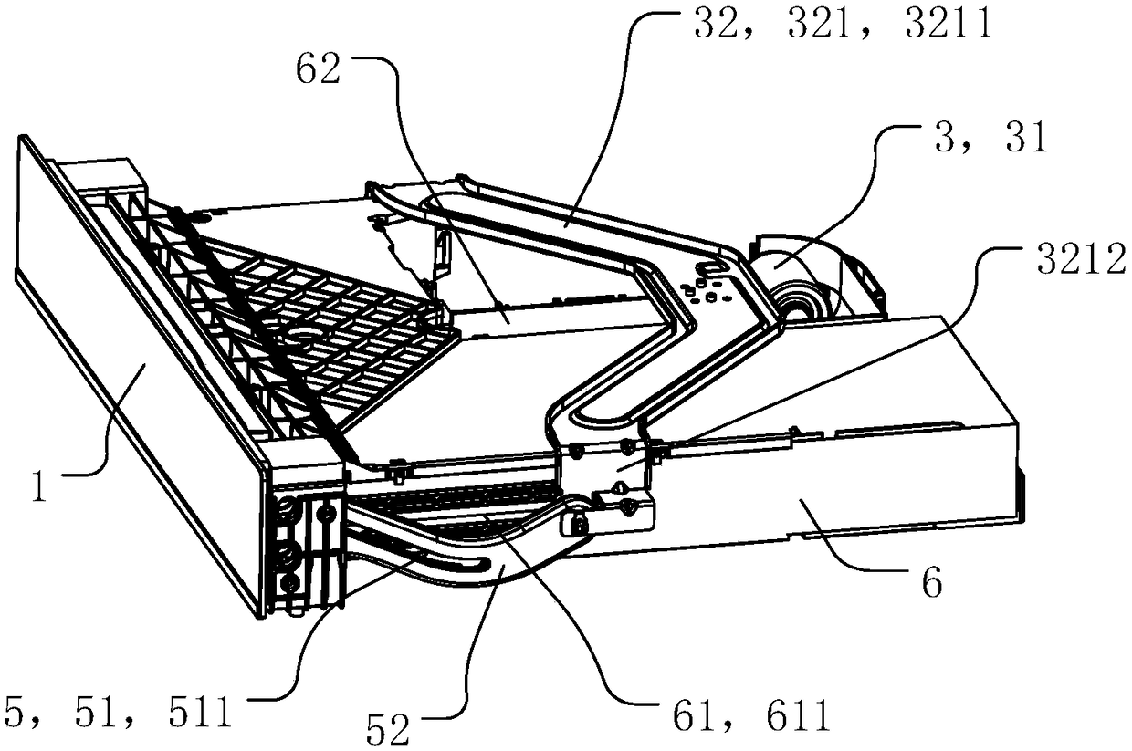 Operation panel push-and-pull mechanism and baking electric appliance