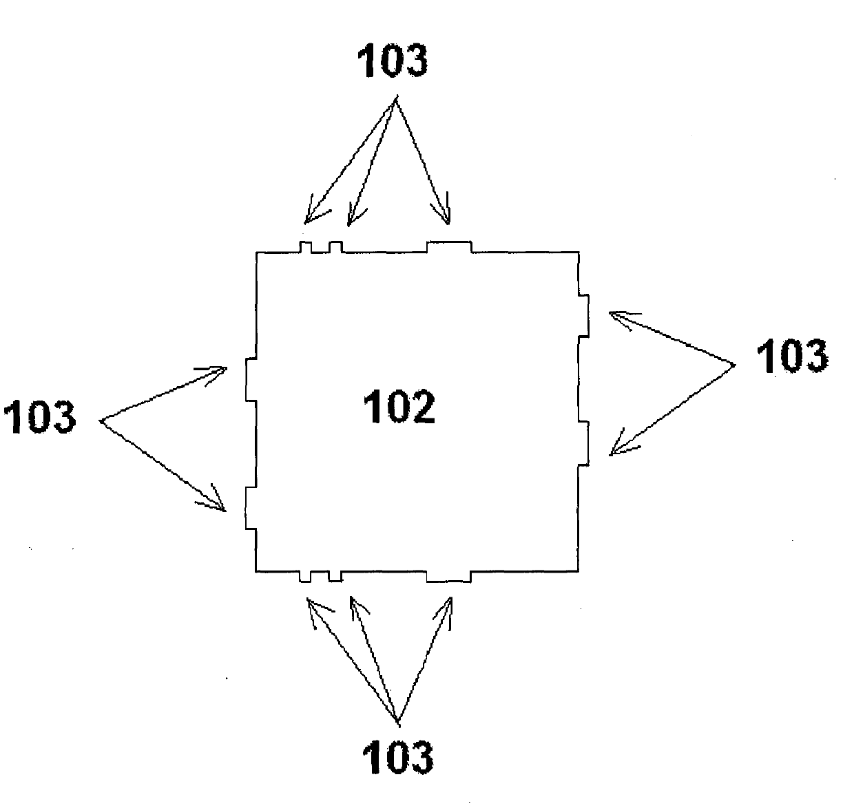 Device and method for monitoring a hadron beam