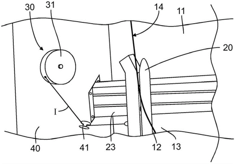 Device for separating tubular web