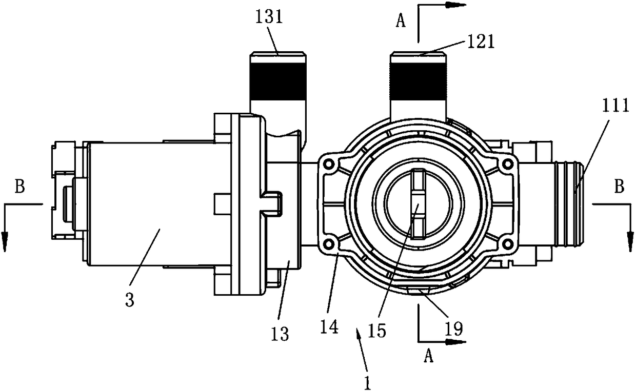 Washing machine pump and washing machine