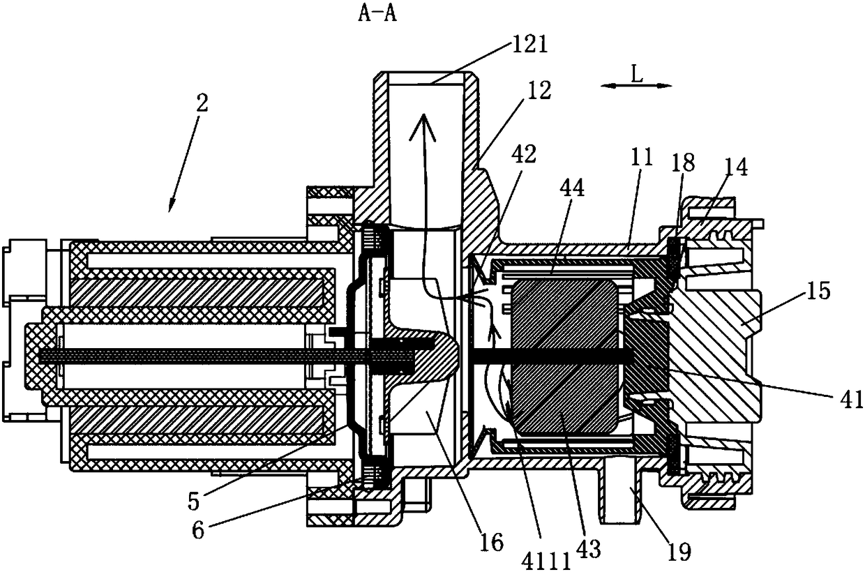 Washing machine pump and washing machine