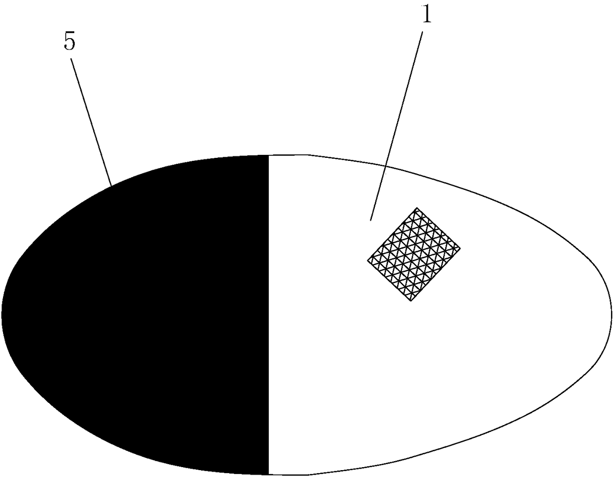 Scaffold mesh for tape repair of adult inguinal hernia