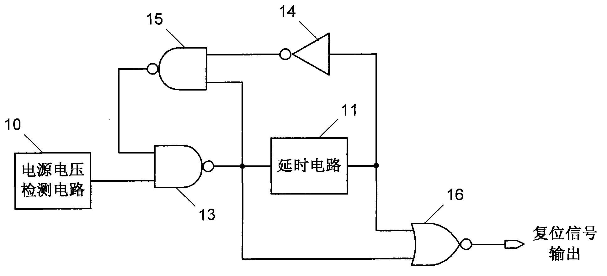 Power-on reset circuit with long power-on reset time-delay and short power-off response time