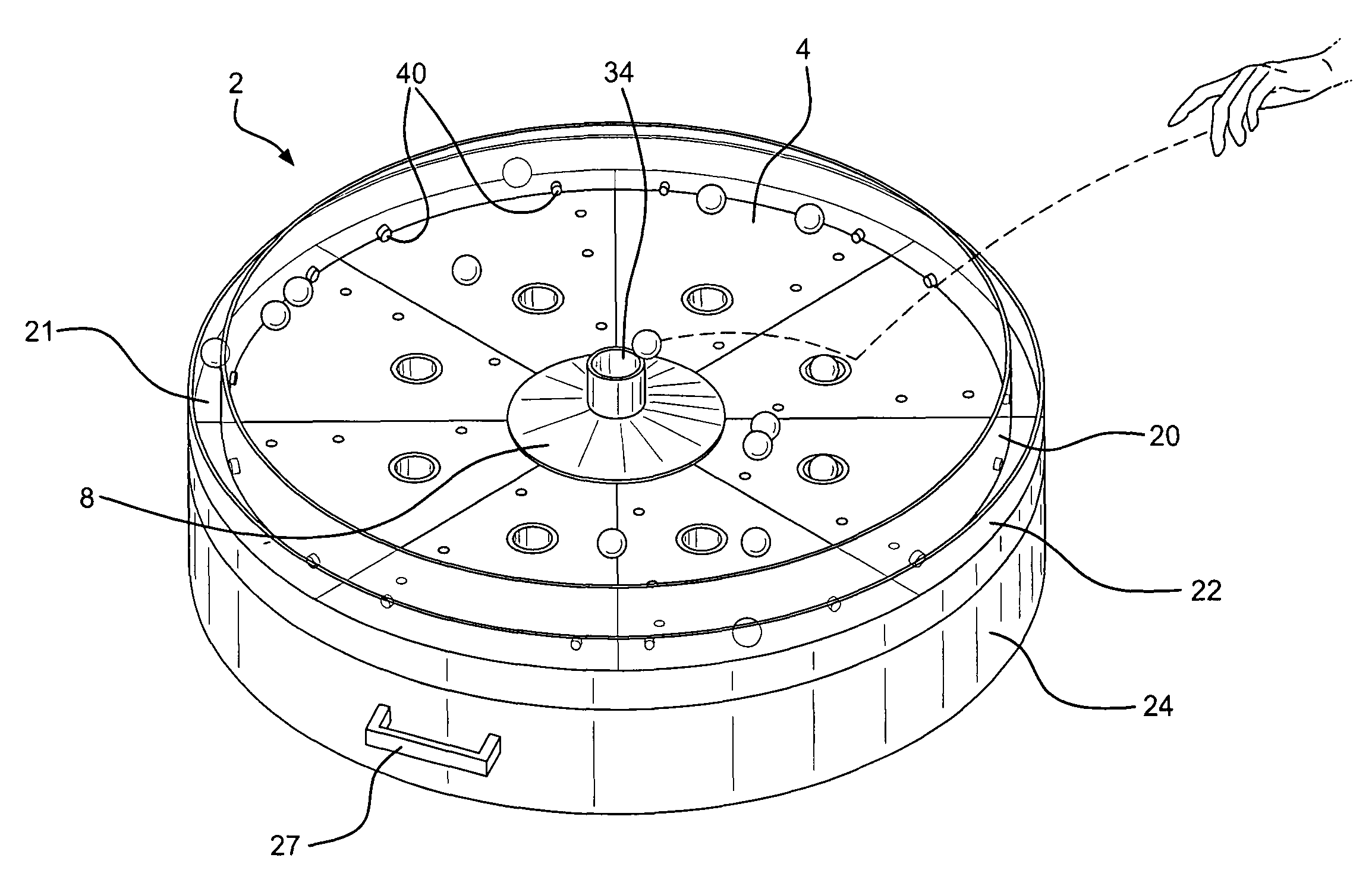 Air actuated ball game