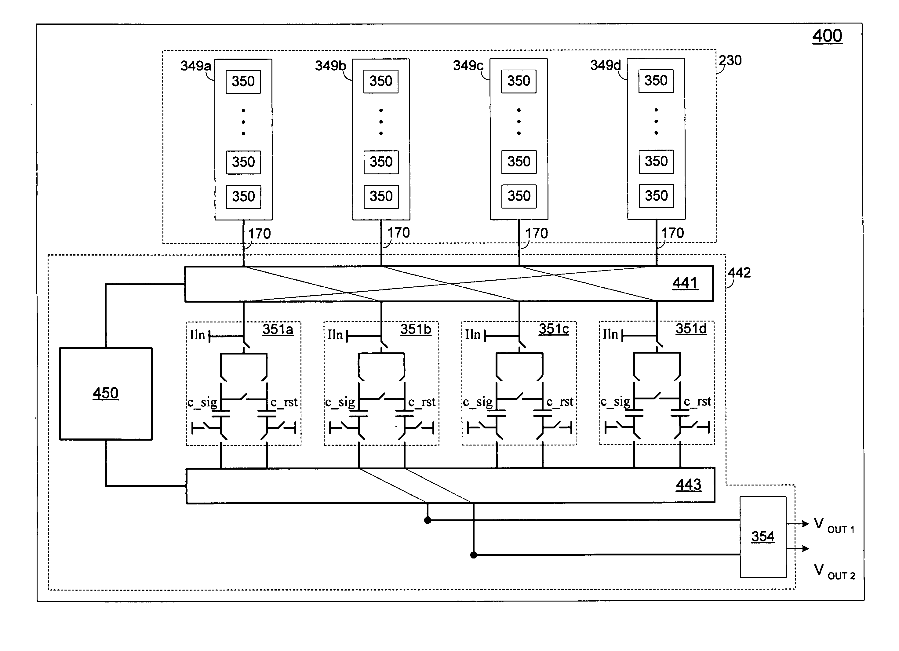 Method and apparatus employing dynamic element matching for reduction of column-wise fixed pattern noise in a solid state imaging sensor