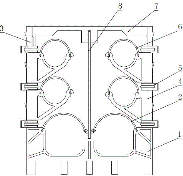 Combined trench cable support