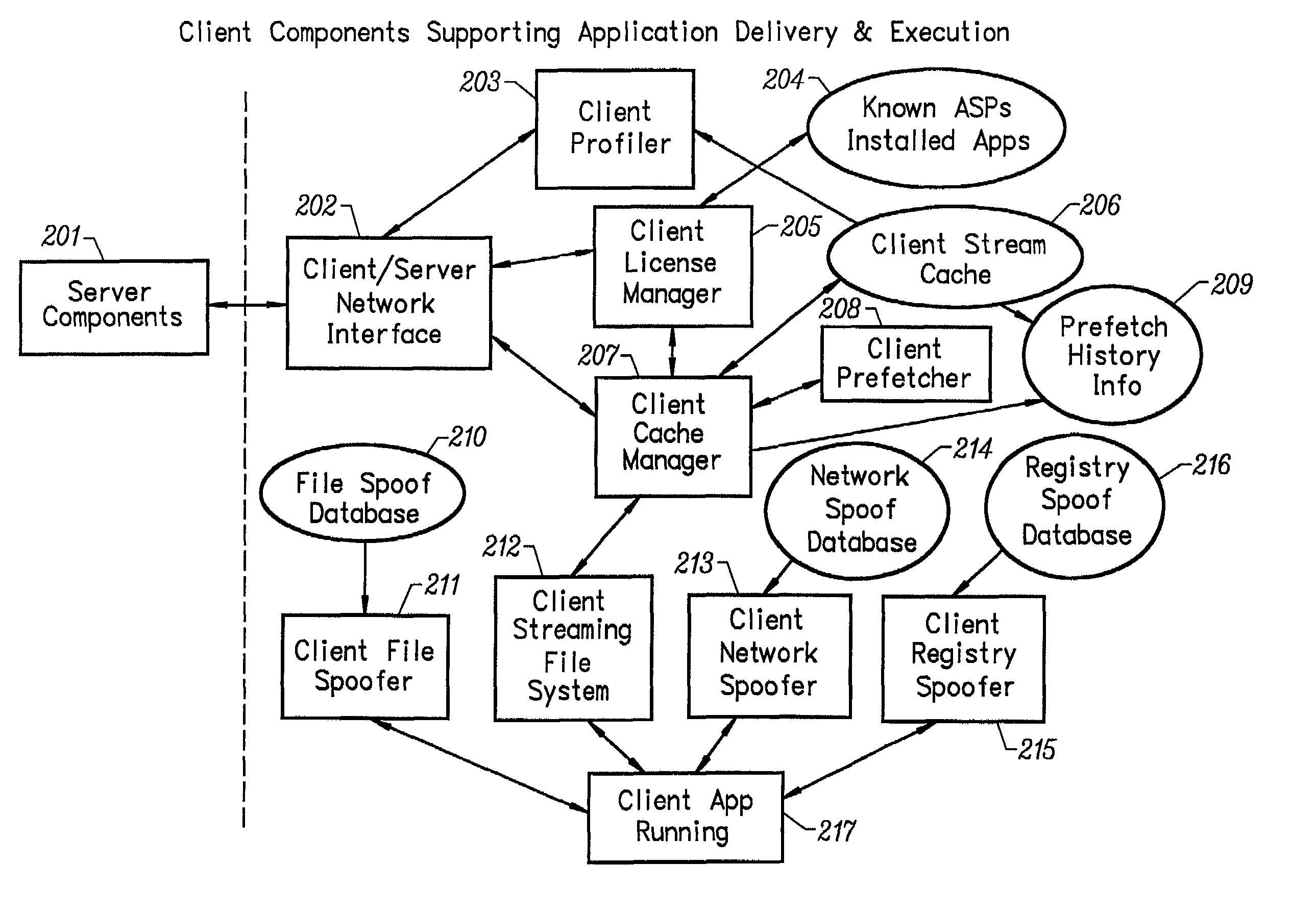 Network caching system for streamed applications