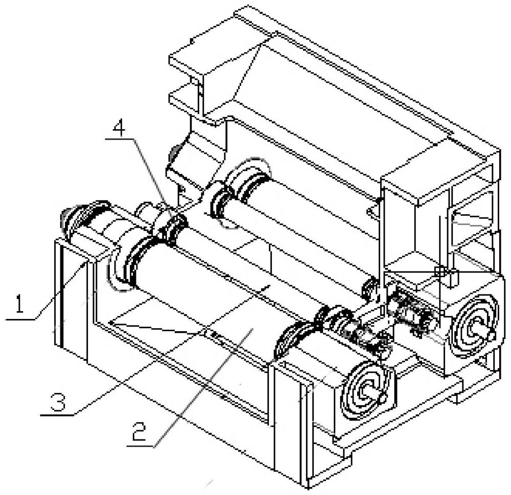 Main shaft device capable of adjusting length of wire bow