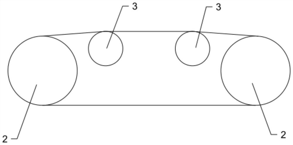 Main shaft device capable of adjusting length of wire bow