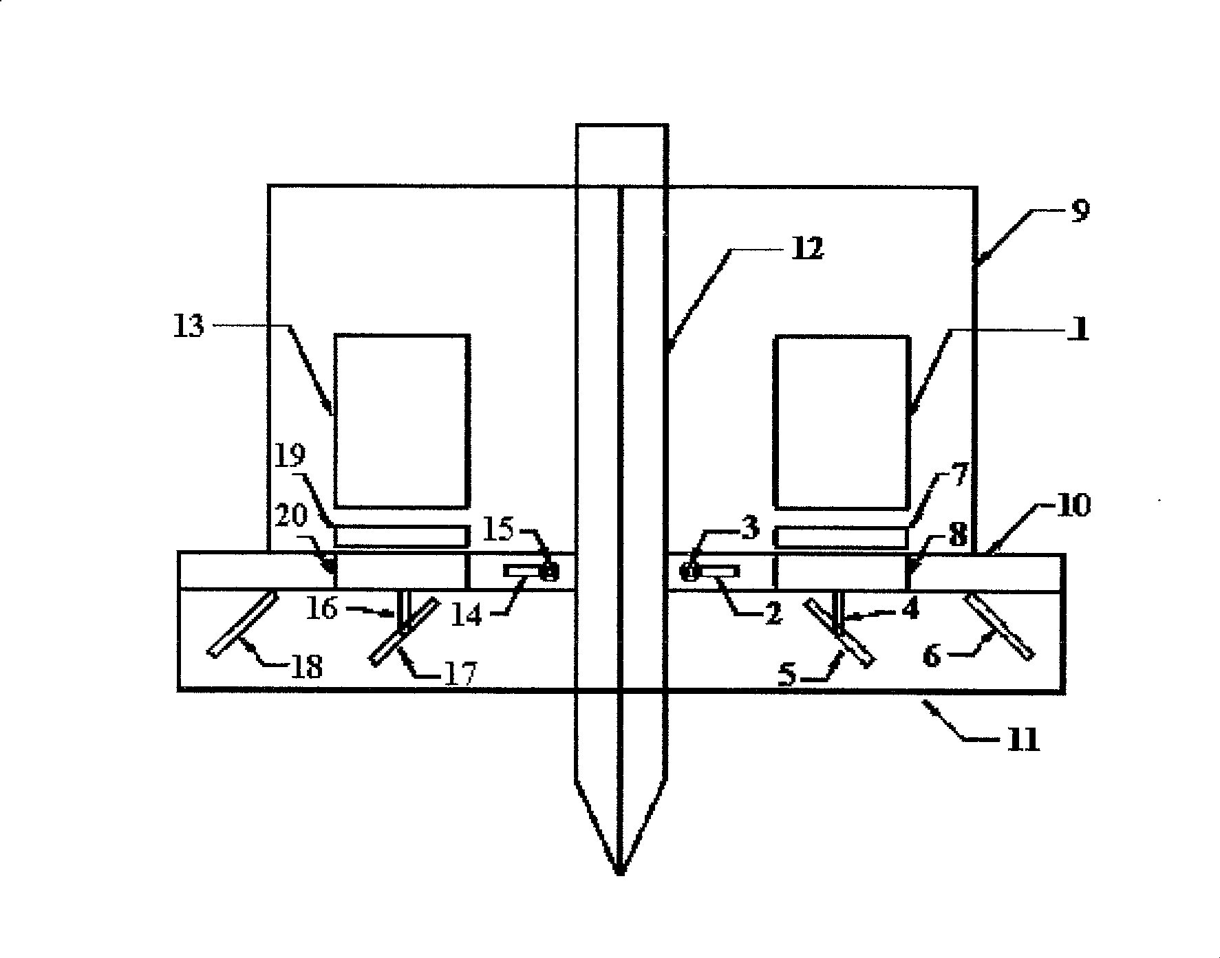 Welding robot multifunctional double-eye visual sensor and calibration method thereof