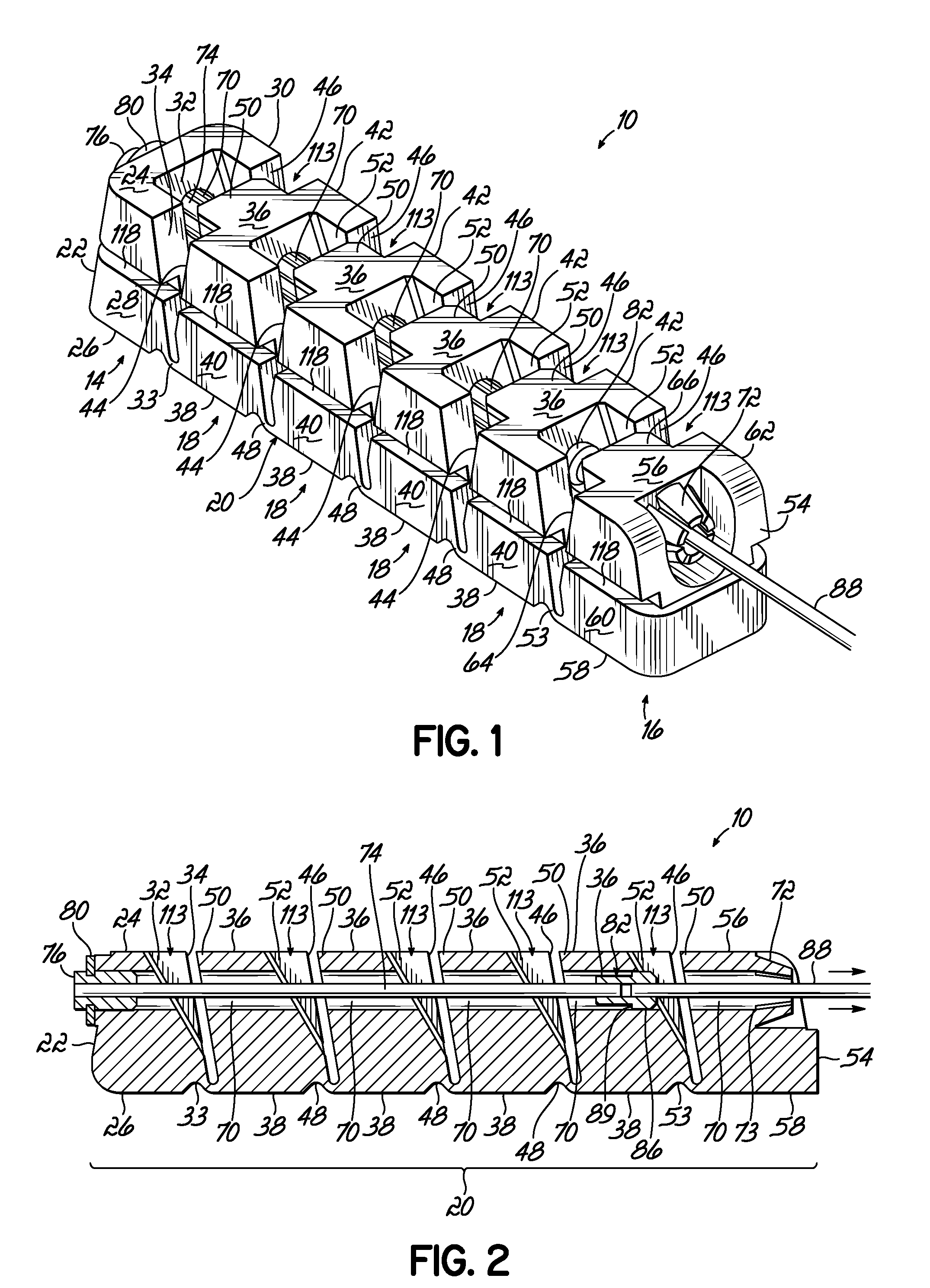 Deployable segmented TLIF device