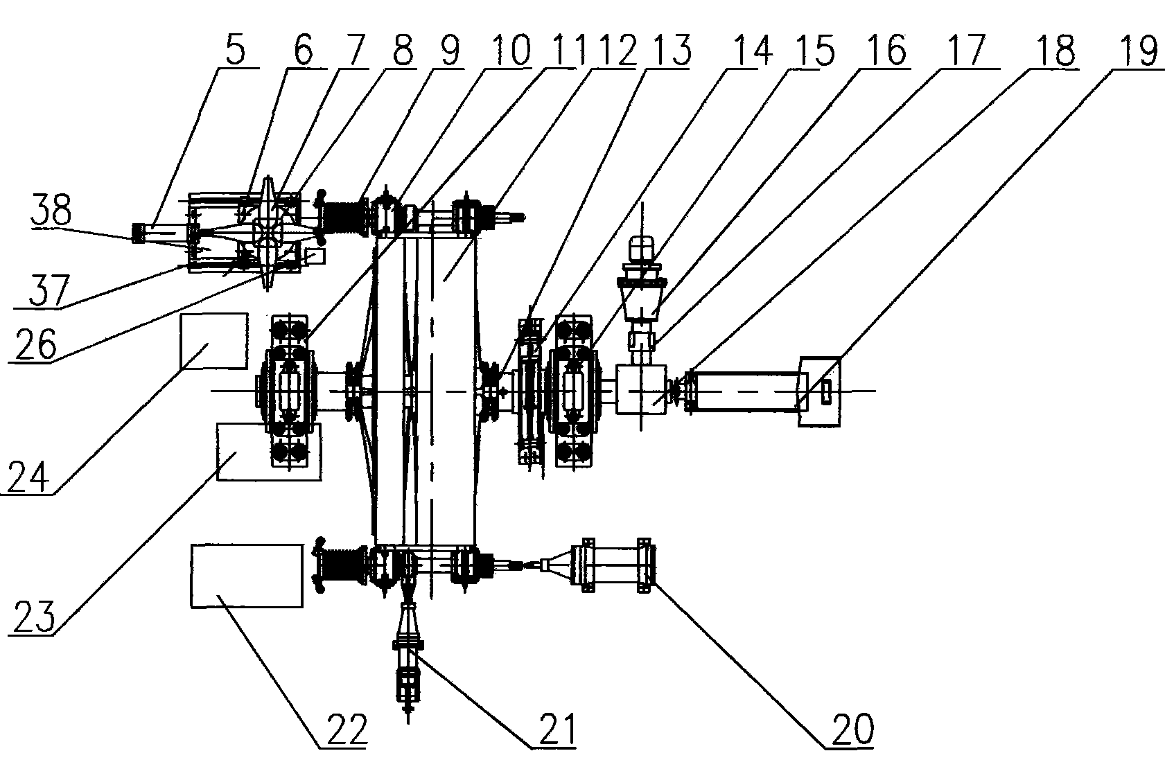 Full-automatic twelve-station centrifugal casting machine