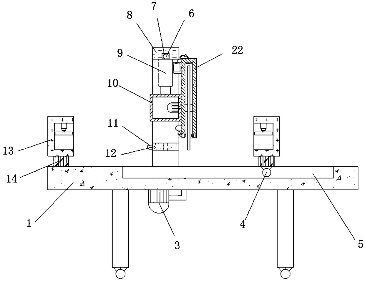 Precise board cutting device for smart furniture production