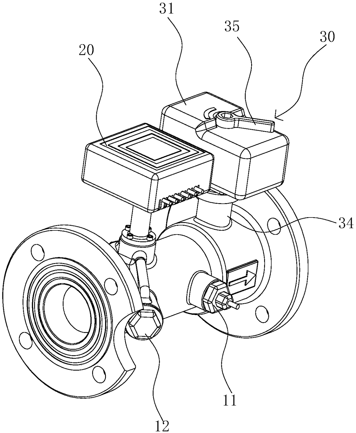 Energy-saving valve with intelligent control and control method thereof