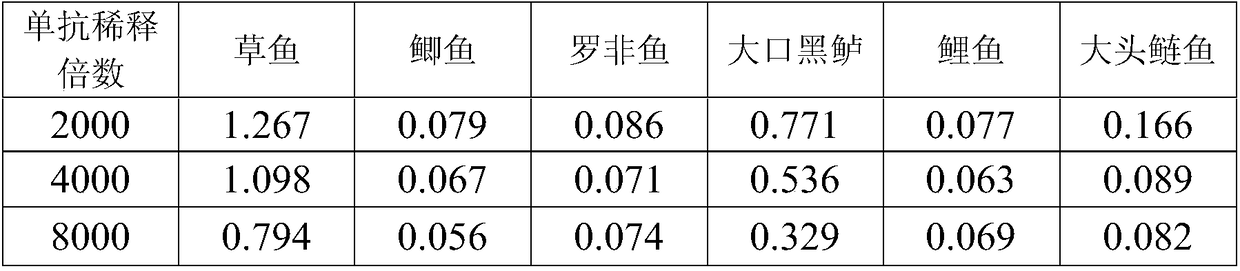 Grass carp IgM monoclonal antibody, and preparation method and applications thereof