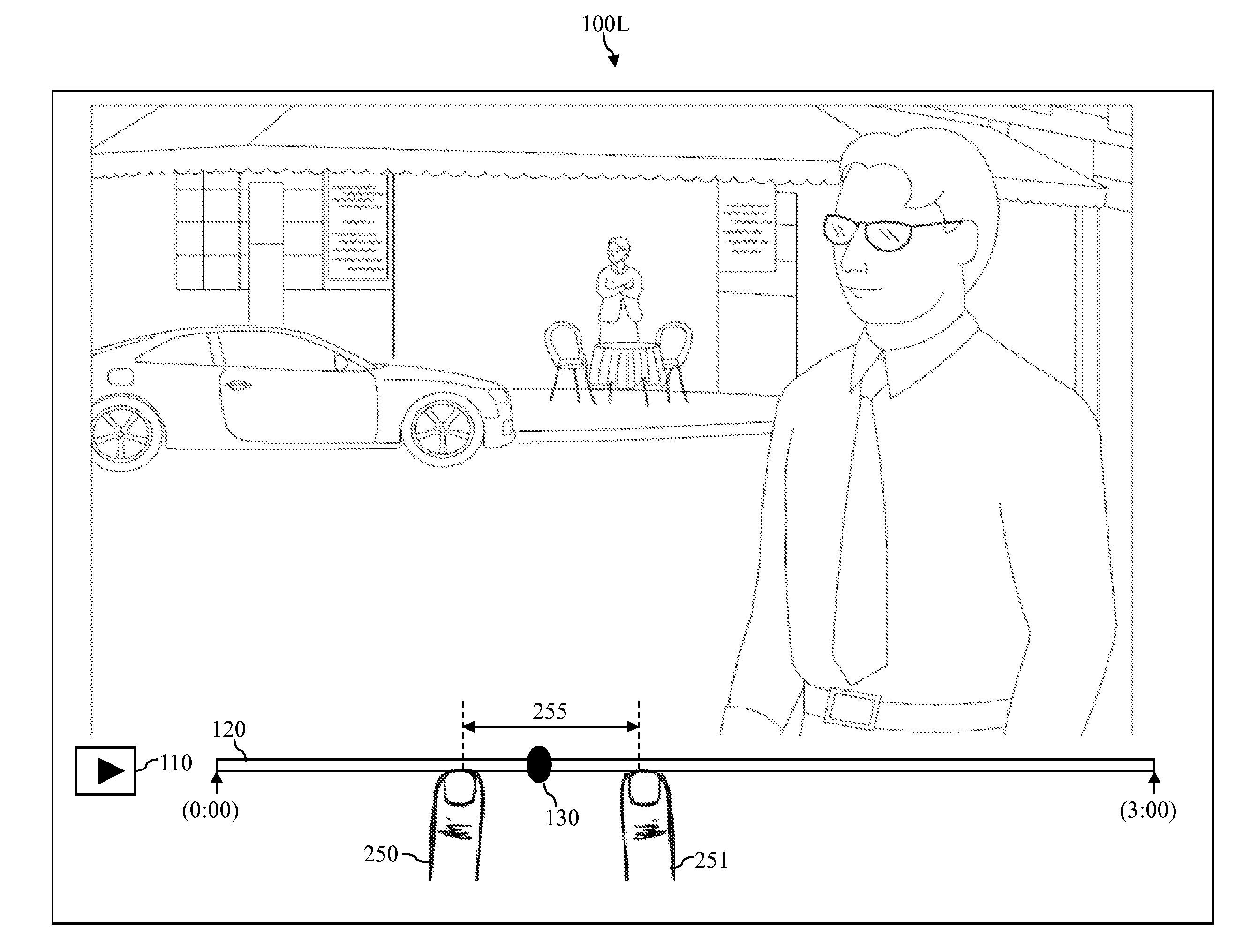 Method and apparatus for snapping to predefined locations on a scroll bar while navigating through a media program