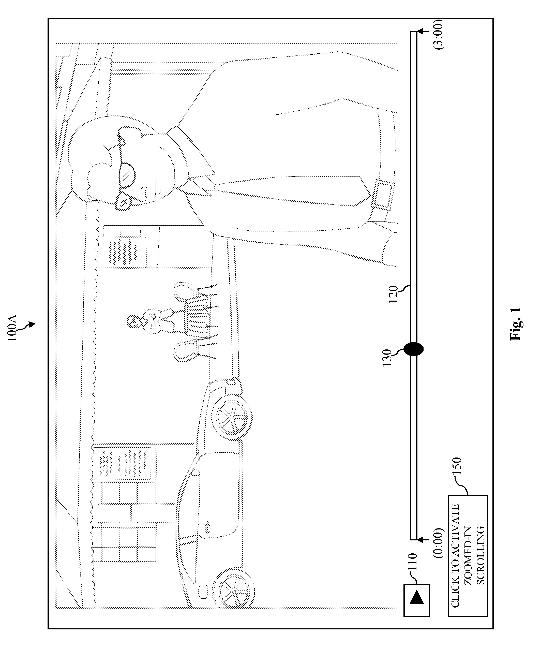 Method and apparatus for snapping to predefined locations on a scroll bar while navigating through a media program