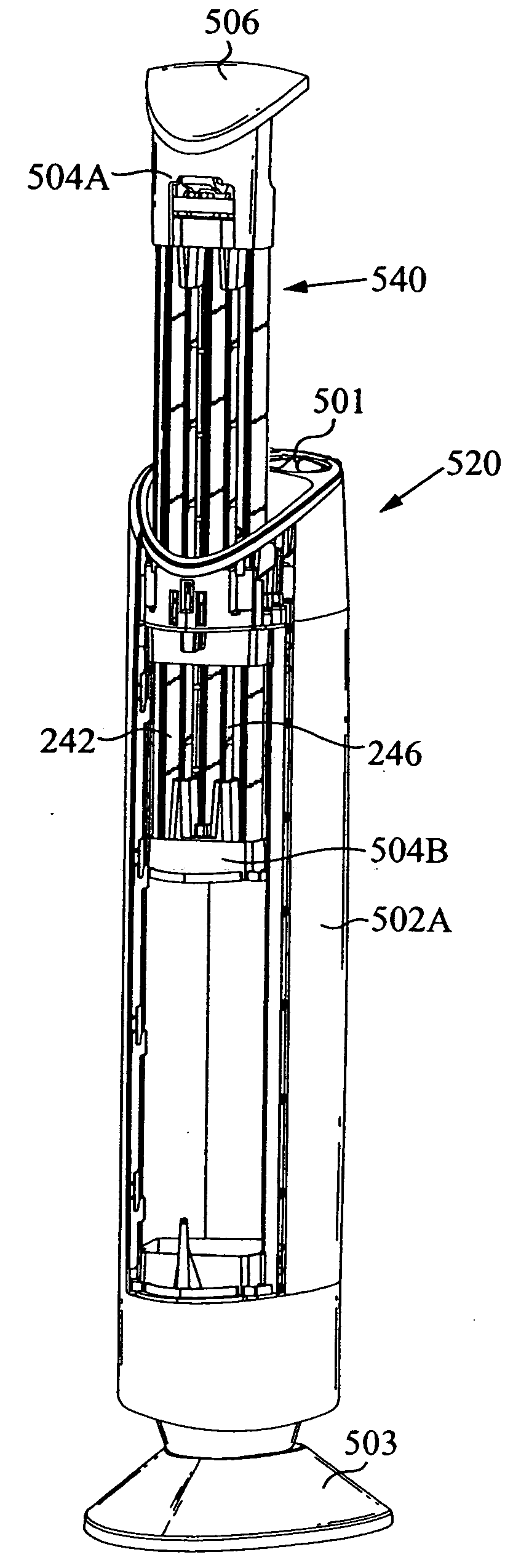 Air conditioner device with removable driver electrodes