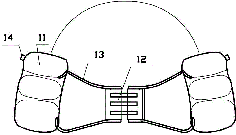 Orthopedic device stimulating lower mandibular advancement and inhibiting upper mandibular growth