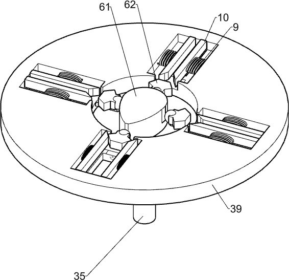 Pig bone self-rotating type cutting machine