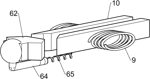 Pig bone self-rotating type cutting machine