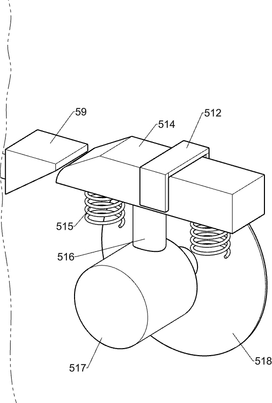 Pig bone self-rotating type cutting machine