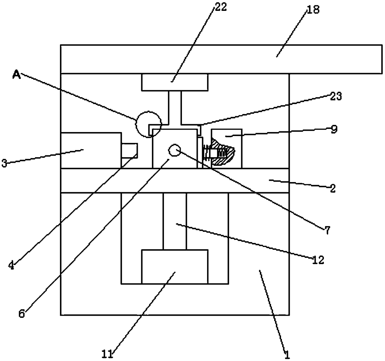 Bottom switch box pre-punching device