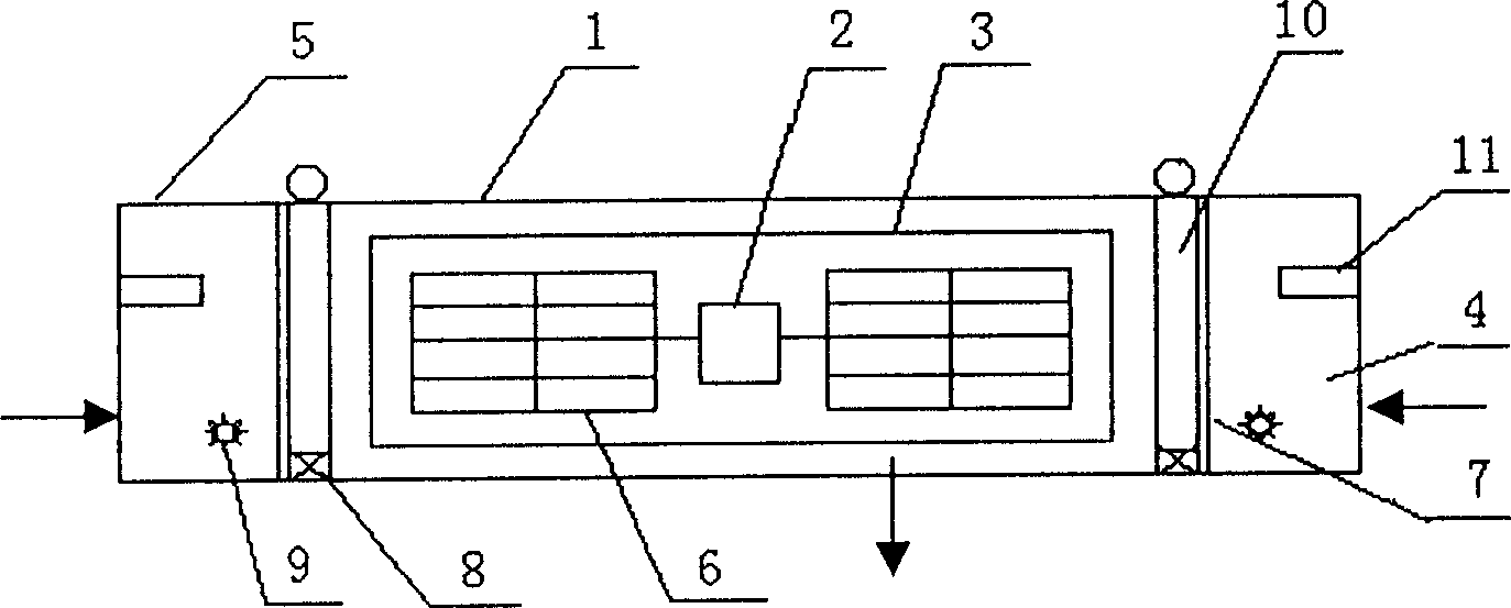 Movable chamber for air conditioning apparatus and air conditioning arrangement