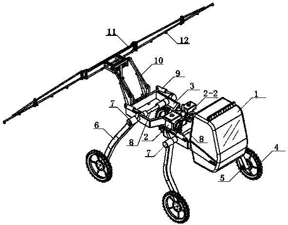 Full-hydraulic multifunctional integrated machine for applying pesticide and fertilizer to farmland