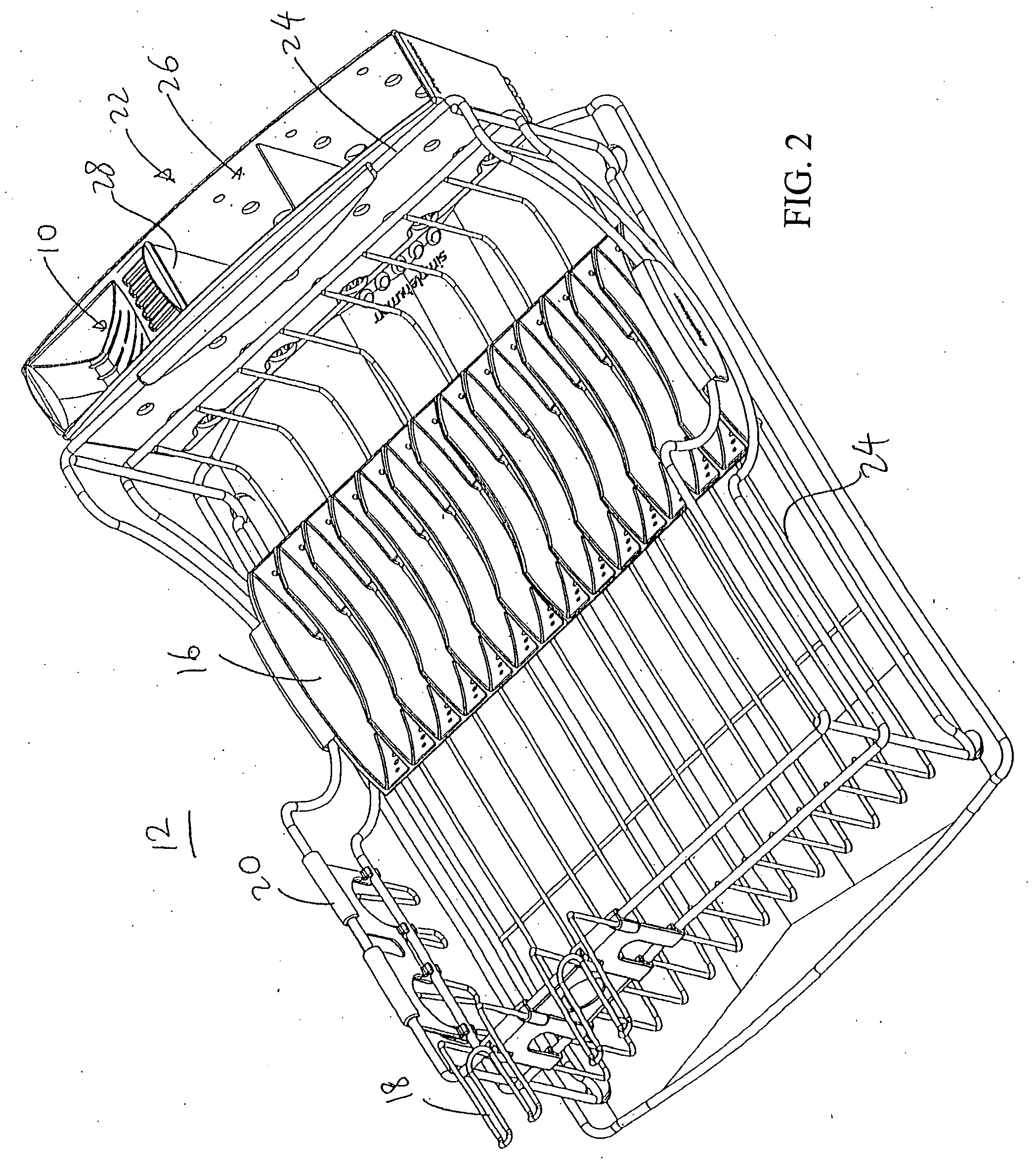 Retainer block for use with dish rack