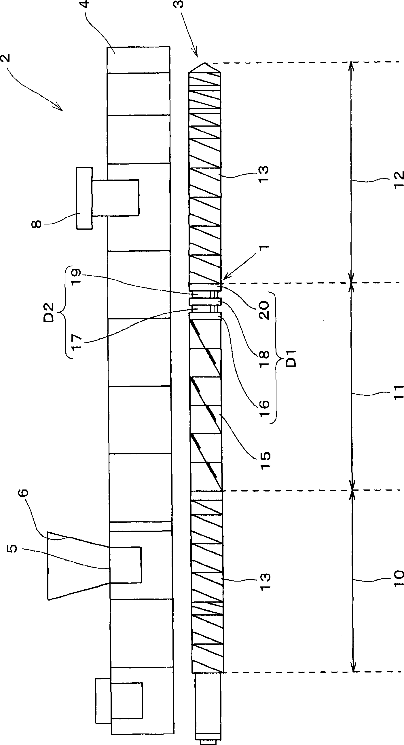 Kneading disc segment and twin-screw extruder