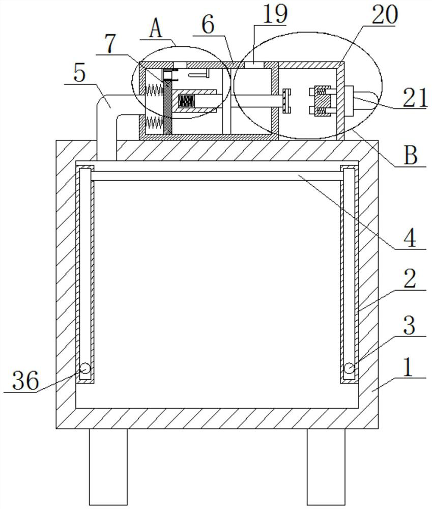 Explosion-proof device of inflatable switch cabinet