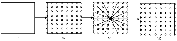 Geographic space lattice-based radar detection data processing method