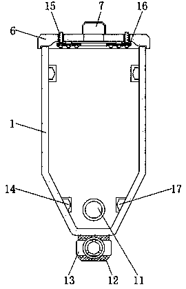 Injection molding machine hopper device capable of being convenient to clean