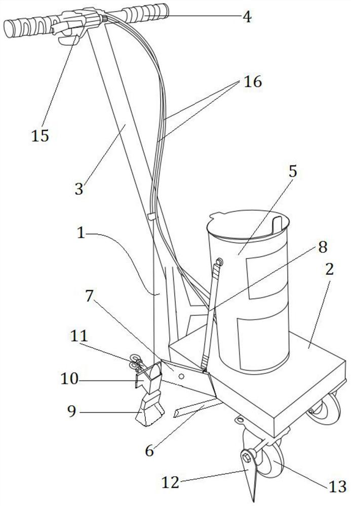 Efficient road surface edge sealing device