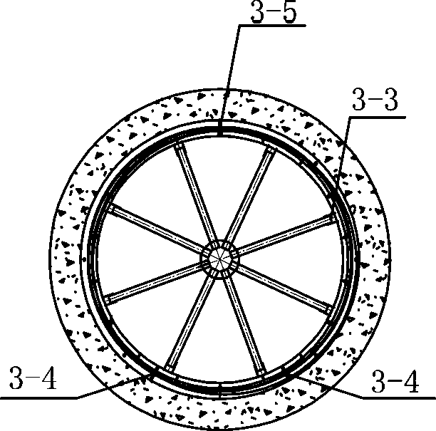 Method for repairing large-diameter concrete water supply pipeline