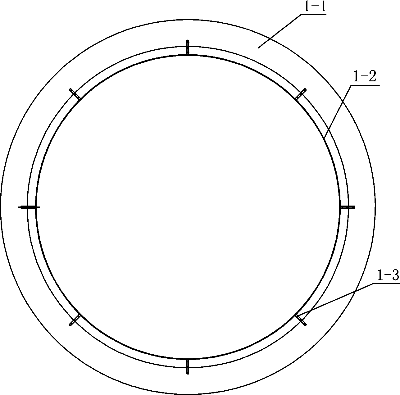 Method for repairing large-diameter concrete water supply pipeline