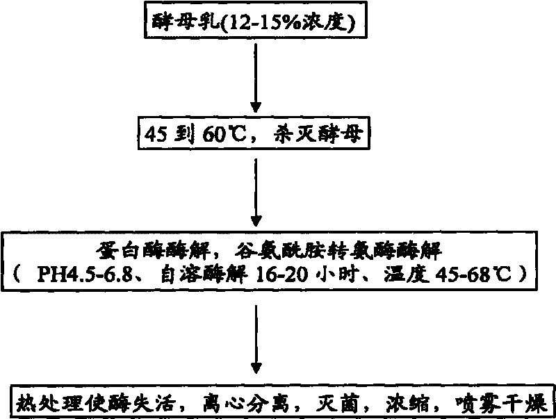 Yeast extract with high glutamic acid content and preparation method thereof