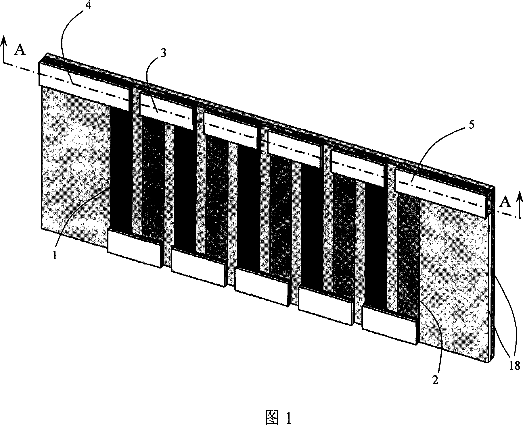 Single-layer temperature difference part and integrated micro-temperature difference electric part made by film temperature different electric material